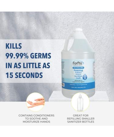 ForPro Alcohol-Free Foaming Hand Sanitizer 1 Gallon Refill - Moisturizing and Fragrance-Free Formula - Buy Online on GoSupps.com