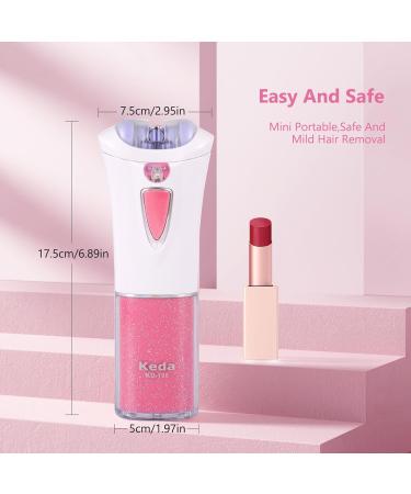 Women's Cordless Facial Epilator with LED Light - Painless Hair Removal for Face, Arms, Underarms, and Bikini Line - Compact and Travel-Friendly - Buy Online on GoSupps.com