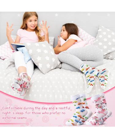 Threlaco 12 Pairs Eczema Socks for Kids Cotton Soft Foot Eczema Cute Socks for Sensitive Irritated Skin Overnight Children Aged 4-7 - Buy Online on GoSupps.com