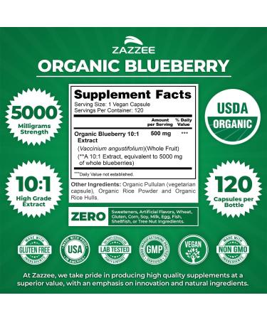 Zazzee Ultimate Anti Aging Antioxidant Bundle | USDA Organic Pomegranate with Polyphenol Rich Blueberry and Super Concentrated Grape Seed Extract Capsules | Non-GMO Vegan & ISO Lab Tested - Buy Online on GoSupps.com