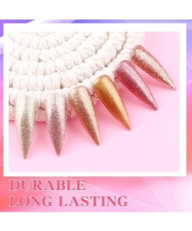 Noirwhite Gel Nail Polish Gold Glitter Gel Nail Polish Set Soak-Off UV LED 6 Colors Sparkly Gold Pink Brown Gel Polish Professional Starter Kit Salon DIY at Home Nail Art Manicure Decoration Gifts for Women Gold 1 - Buy Online on GoSupps.com