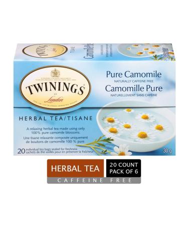 Twinings Organic Camomile Tea Bags 20 per pack - Pack of 6
