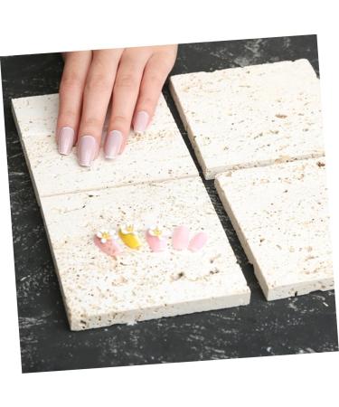 Housoutil 1pc Nail Pad Nail Embellishments Manicure Rack Makeup Manicure Photo Decor Nail Polish Stand Nail Resin Nail Art Display Board Nail Art Color Nail Display Tool Stone Rock - Buy Online on GoSupps.com