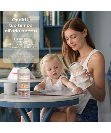 Termichy Stackable Milk Powder Dosing Box Pack of 2 (Warm Grey) - Buy Online on GoSupps.com