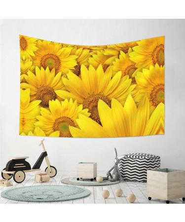 VANANI Sunflowers Wall Hanging. Easy Installation. Living Room And Bedroom Decorations. Wall Art Tapestry. (102x152cm) Black One Size - Buy Online on GoSupps.com