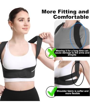 Back Brace Posture Corrector for Men & Women | Adjustable Shoulder Straightener for Pain Relief & Improved Posture - Ideal for Scoliosis & Neck Hump - Buy Online on GoSupps.com