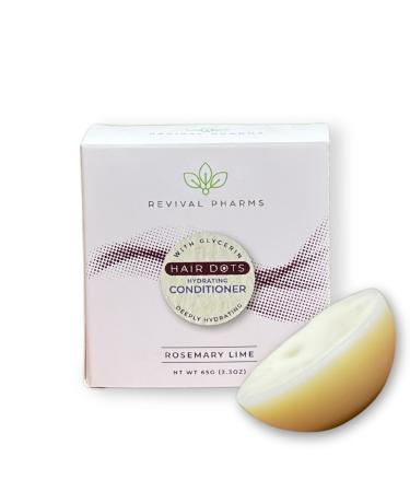 Hair Dot: Hydrating Hair Conditioner Bar I 2.3 oz I with Glycerin I Rosemary Lime Scent