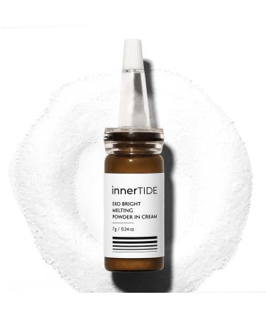innerTIDE Exo Bright Melting Powder in Cream - 200 Million Exosomes Glutathione Collagen Niacinamide | Hydrating Barrier Repair Brightening Anti-Wrinkle Pore Care | Korean Skin care 0.24oz / 7g