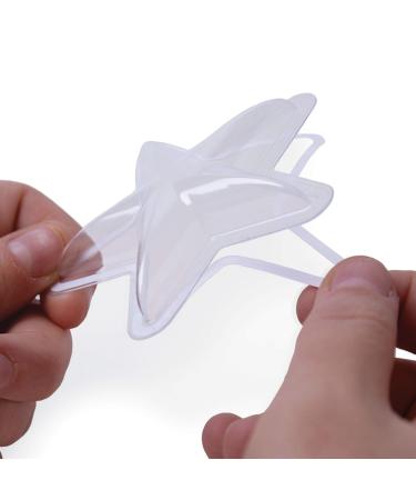 Sizzix 664595 6 Pack Translucent Shaker Dome Star 3 6/Pkg