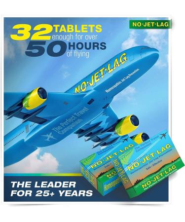 Best No Jet Lag Homeopathic Remedy - 32 Chewable Tablets | Plant-Based Travel Essential - Buy Online on GoSupps.com