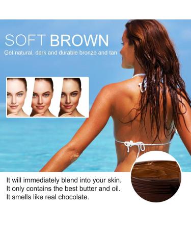 Eelhoe Intensive Brown Tanning Gel Set - Sunless Tanner for Natural Tan Skin, Includes Accelerator Cream - 2pc - Buy Online on GoSupps.com