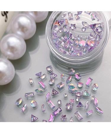 FEIlei 50PCS 3D Zircon Nails Rhinestones Jewelry DIY Professional Parts Nail Art - Buy Online on GoSupps.com