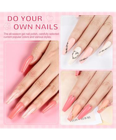 PEACECOLOR Gel Nail Kit with Electric Nail File - 18Pcs Gel Polish Set, 36W UV/LED Lamp, Professional Manicure Tools - KAP0029 - Buy Online on GoSupps.com