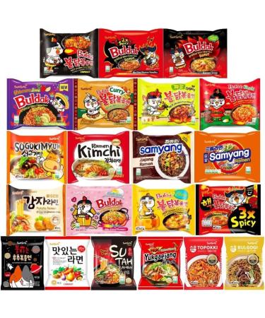 Samyang Hot Chicken Noodles Korean Ramen (Pack of 10) Pick Any 2 Customised Flavours - Buy Online on GoSupps.com