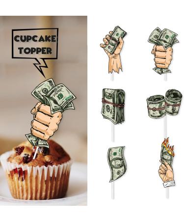 S-Cp-0598 Ice Cream Fruit Dessert Cupcake Topper Colorful Glitter Happy Birthday Sensory Pop Game Theme Decor Supplies Baby Shower Boys Girls Birthday Party Decorations - Buy Online on GoSupps.com