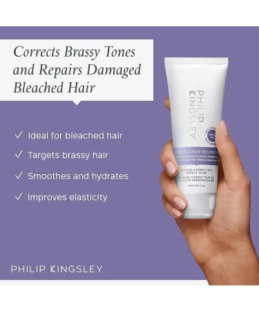 PHILIP KINGSLEY Pure Blonde Booster Purple Mask 2.5 oz - Weekly Toner for Blonde, Platinum, Silver, Gray Hair - Buy Online on GoSupps.com