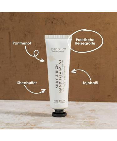 Jean & Len Mini Hand Cream - Silky & Rich Treatment with Cardamom & Tonka | 100% Recyclable Aluminum | Vegan Paraben & Silicone-Free | Travel Size 30ml - Buy Online on GoSupps.com