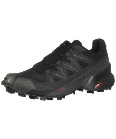 Salomon Men's Speedcross 5 Trail Running Shoes 10.5 Black/Black/Phantom