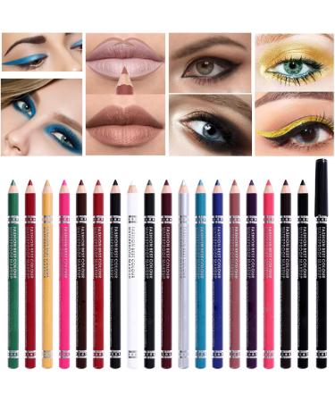Pinceau Yeux 19 couleurs imperm able l'eau crayon Eyeliner -transpiration color crayon l vres crayon sourcils facile crayon Eyeliner multi-usages De Cuivre Piscine (A One Size) - Buy Online on GoSupps.com