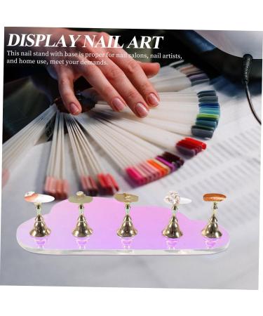 minkissy 1 Set Nail Tools Nail Holder for Painting Nails False Nails Display Holder Nails Tips Display Stand Press on Fake Nails Stand Press on Nails Holder Bracket Acrylic Symphony - Buy Online on GoSupps.com