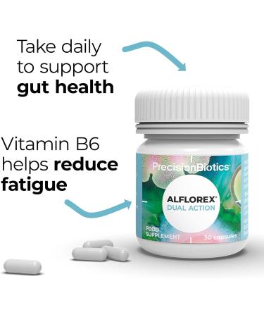 Alflorex Dual Action Probiotics - Reduce Fatigue with Bifidobacterium Longum - 30 Capsules - Buy Online on GoSupps.com