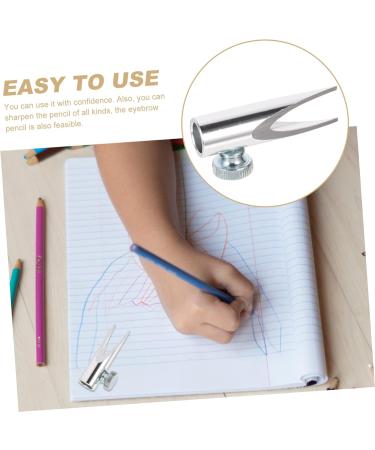 NOLITOY 5pcs Eyebrow Sharpening Tool Pencil Sharpeners Dual Make up Aluminum Alloy Student Supplies Silverx5pcs 4.5x2cmx5pcs - Buy Online on GoSupps.com