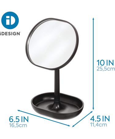 iDesign Cade Bathroom Accessories - Matte Black Finish - 16.5 cm x 11.4 cm x 25.5 cm - Buy Online on GoSupps.com