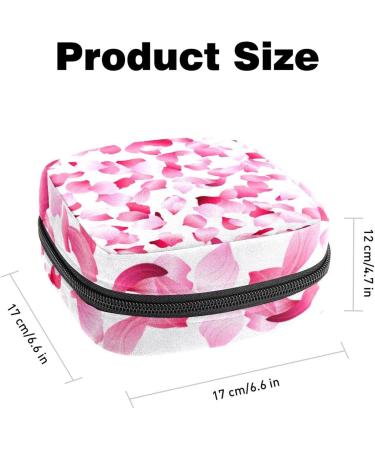 GIAPB Pink Petals Period Storage & Travel Bag - Sanitary Napkin Pouch & Makeup Organizer - Buy Online on GoSupps.com