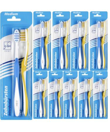La Ligne Toothbrushes Interdental Medium 2-pack 2 pieces x 10 packs