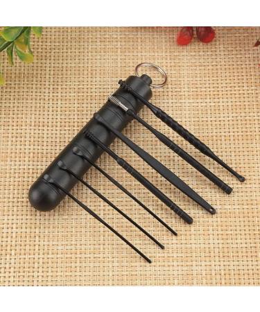 Stainless Steel Ear Cleaning Kit with Storage Case - Spiral Dual-end Wax Remover and Massage Spoon for Ear Care - Buy Online on GoSupps.com