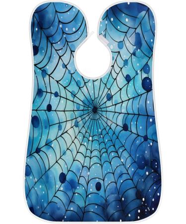 Buy Geometric Reticulation Apron | Abstract Beard Hair Catcher for Men | Perfect Father's Day & Christmas Gift for Dad | Beard Bib with Suction Cups - Blue - Buy Online on GoSupps.com