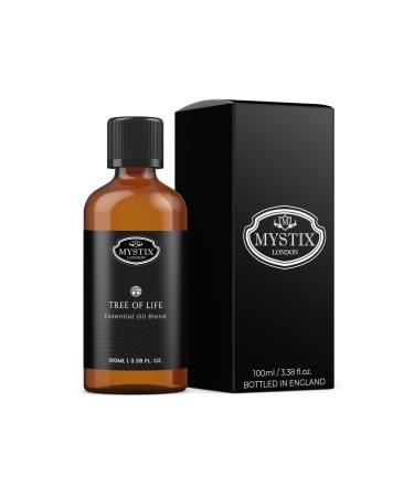 Mystix London | Tree of Life | Spiritual Pure & Natural Essential Oil Blend 100ml - for Diffusers Aromatherapy & Massage Blends | Perfect as a Gift | Vegan GMO Free
