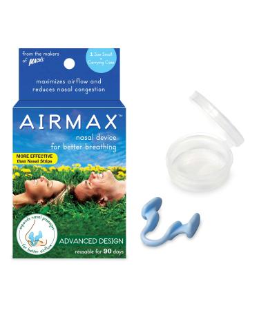AIRMAX Nasal Dilator for Better Breathing  Natural Comfortable Breathing Aid Solution for Maximum Airflow and Reduced Nasal Congestion (Small - Blue)