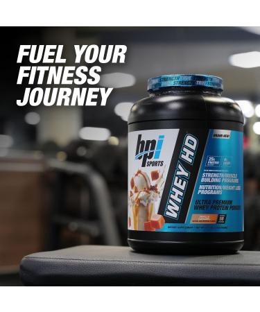 BPI Sports Whey HD Ultra Premium Protein Powder Salted Caramel 4.1 Pound - Buy Online on GoSupps.com