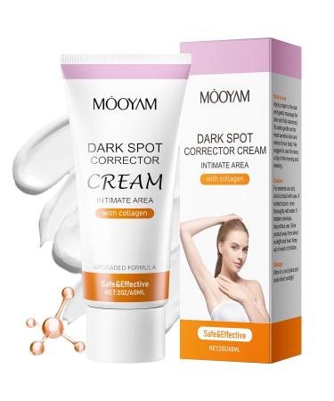Dark Spot Corrector Cream for Face and Body Dark Spot Remover for Inner Thighs Underarm Neck Armpit Knees Elbows Private Areas Intimate Areas for Brightening Skin 60 g / 2 OZ