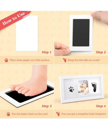 TOYESS Baby Handprint and Footprint Kit - Perfect Baby Shower Gift for Newborns & Paw Prints for Dogs - Inkless Baby Photo Frame - Buy Online on GoSupps.com