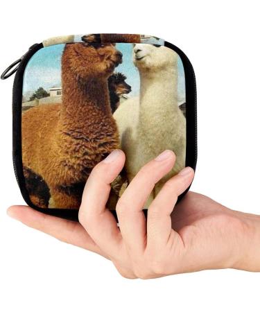 GIAPB Period Bag Sanitary Napkin Storage Makeup Pouch - Alpaca Pattern Color607 - Buy Online on GoSupps.com
