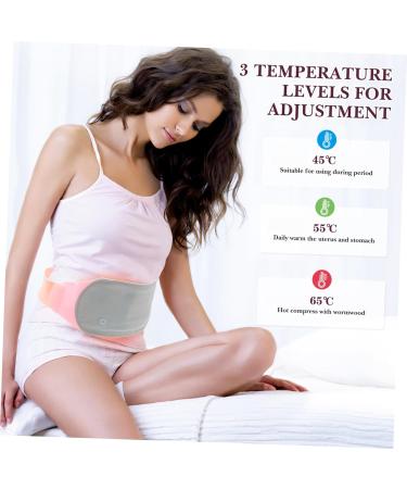 Ipetboom 1Set Menstrual Heated Belt with Heating Settings Portable Waist Wrap for Cramps Relief Back and Stomach Discomfort for Women During Menstruation and Daily Use - Buy Online on GoSupps.com