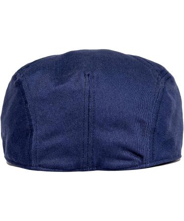 BOTVELA Men Cotton Twill Newsboy Flat Ivy Driving Hat Fitted Cap Navy 7 3/8 | Stylish Men's Cap - Buy Online on GoSupps.com