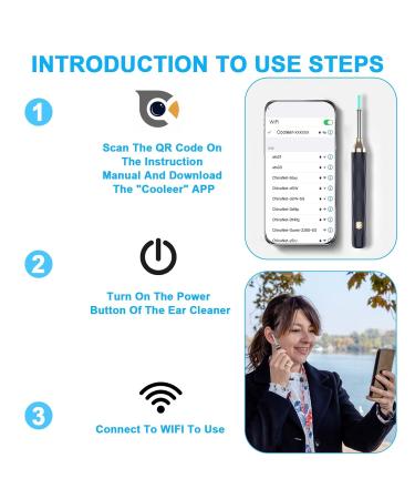 1080p WiFi Ear Wax Removal Otoscope - Waterproof Endoscope with LED Light for iPhone iPad & Android - Buy Online on GoSupps.com