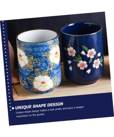 Zerodeko Ceramic Teacup Water Glasses Drinking Glasses Ceramic Tea Cups Ochoko Cups Water Cup Mini Hand Cup As Shown 1 7.5X7.5X10.3CM - Buy Online on GoSupps.com