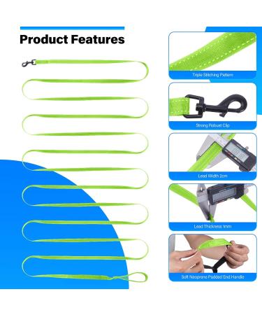Buy Loutep Reflecting Training Lines for Dogs - Durable 3m to 25m Leashes Padded Handle Reflective Light Green | Perfect for All Dog Sizes - International Shipping - Buy Online on GoSupps.com