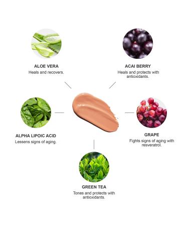 100% PURE Water Foundation Full Coverage Hydrating Makeup - Neutral 3.0 w/Pink Undertones - 1 Fl Oz - Buy Online on GoSupps.com