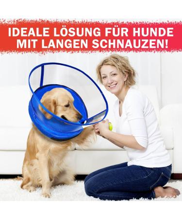 Ashpas Inflatable Break Ruff Dog Collar & Cat Collar - Protective Layer for Long Snouts | Leak Protection & Post-Op Recovery (Removable L) - Buy Online on GoSupps.com