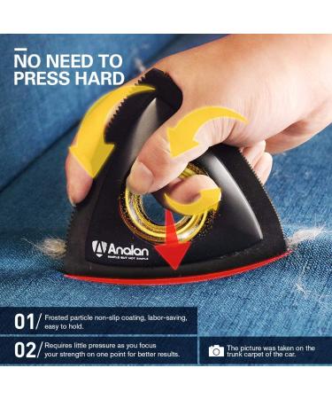 Analan Mini Pet Hair Remover for Car Detailing Supplies  Carpet Dog Hair Remover for Car Interior  Triangle Dog Hair Remover for Auto Detailing  Couch  Furniture  Lint  Carpet Black - Buy Online on GoSupps.com