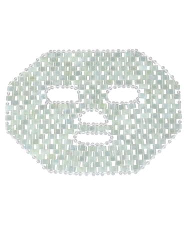 FRCOLOR Jade Facial Mask Natural Jade Stone Anti-Aging Facial Sleeping Eye Mask Beauty Skincare Massage Tool for Puffy Eyes Dark Circles Face Caring(Face Jade)