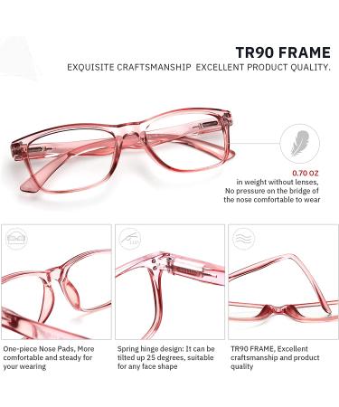 Fetrrc Blue Light Blocking Reading Glasses 1.75 x - 5 Pairs Mix for Women/Men | Anti Glare & Fatigue Relief Square Eyeglasses - Buy Online on GoSupps.com