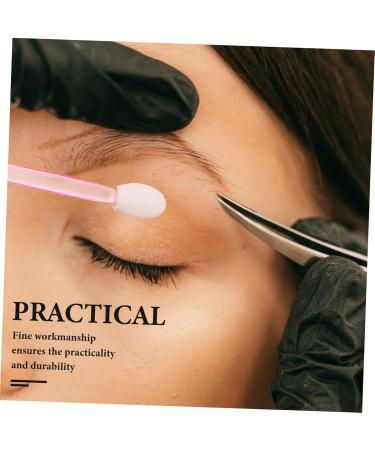 POPETPOP 100pcs Eye Shadow Stick Blending Eyeshadow Brush Eyeliner Brush Rubber Cotton Pink Disposable Woman 7.5x0.5cm Pink - Buy Online on GoSupps.com