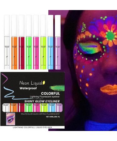 Liquid Eyeliner Pen Luminous in the Dark Waterproof Eyeliner Pen for Daily Use School Home Outdoor Travel Travel Professional Halloween Christmas - Buy Online on GoSupps.com