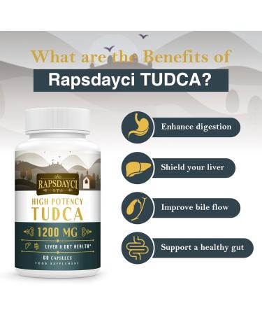 Ultra Strength TUDCA Liver Support Supplement - 1200mg (60 Capsules) - Bile Production & Digestion Boost - Buy Online on GoSupps.com
